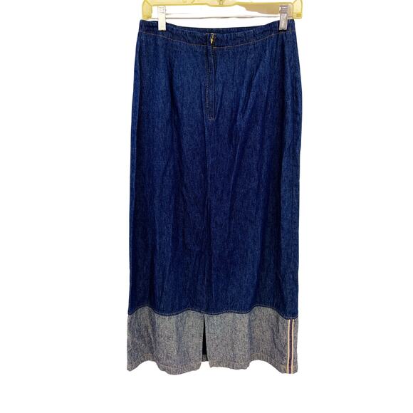 Vintage Cedar Canyon Long Denim Skirt 100% Cotton Size 10 - Picture 2 of 4